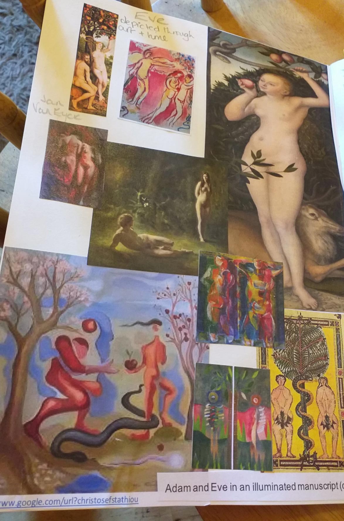 Eve from an illuminated manuscript